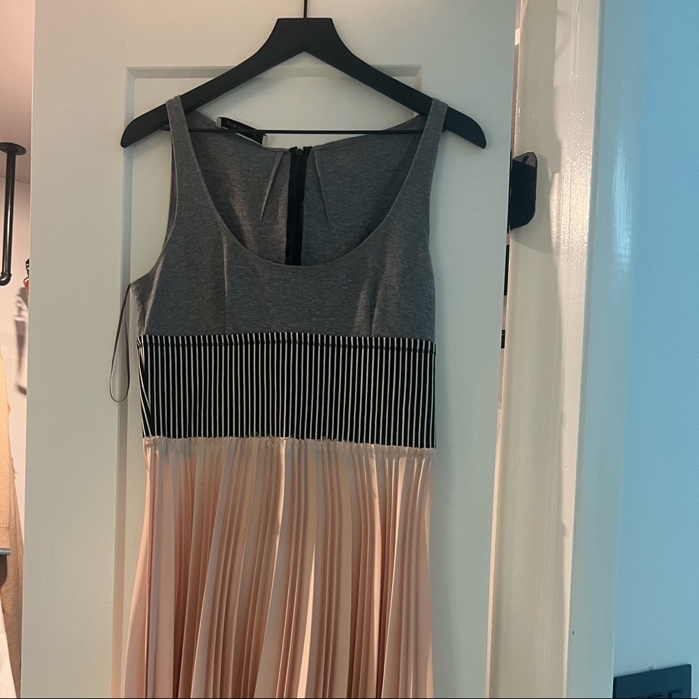 Cedric Charlier Dress Pink & Gray Dress